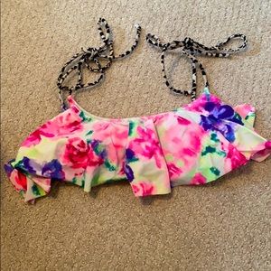 VS PINK flounce bikini top
